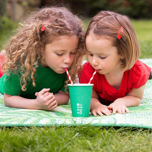 Rainbow Brights Recyclable Paper Party Cups - 8 Pack