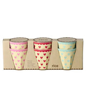 Load image into Gallery viewer, Rice DK Set of 6 Heart Melamine Cups
