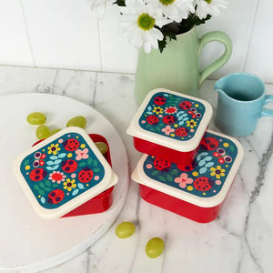 Ladybird Snack Boxes Set of 3