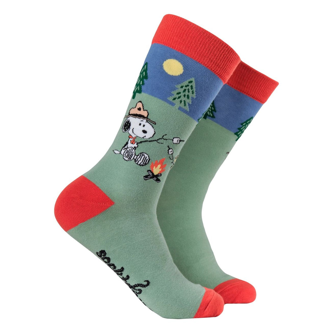 Snoopy Socks - Happy Campers - by Socktopus