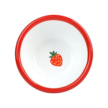Load image into Gallery viewer, Stawberry Enamel Bowl - 10cm by Talking Tables
