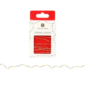 Gold String Lights by Talking Tables