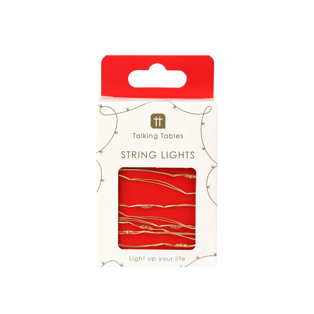 Gold String Lights by Talking Tables