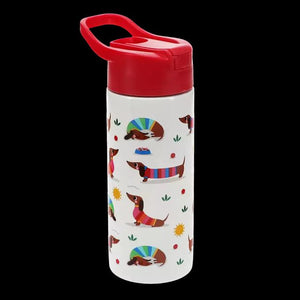 Sunny Sausage Dog Drinking Bottle - Stainless Steel