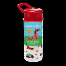 Load image into Gallery viewer, Sunny Sausage Dog Drinking Bottle - Stainless Steel
