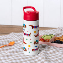 Load image into Gallery viewer, Sunny Sausage Dog Drinking Bottle - Stainless Steel
