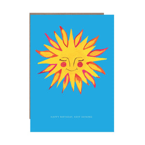 Sunshine Birthday Card by Hutch Cassidy