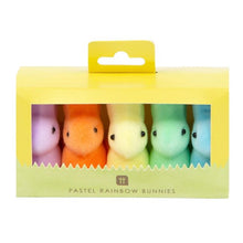 Load image into Gallery viewer, Table Decorations - Pastel Raibow Bunnies by Talking Tables
