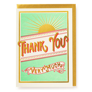Thank You Very Much - Greetings Card by Archivist