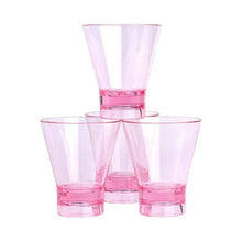 Load image into Gallery viewer, pink conical shape acrylic glasses
