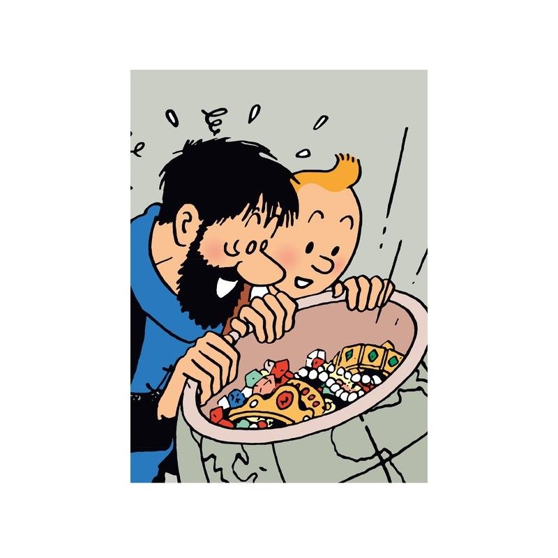 Tintin A4 Plastic Sleeve - Treasure