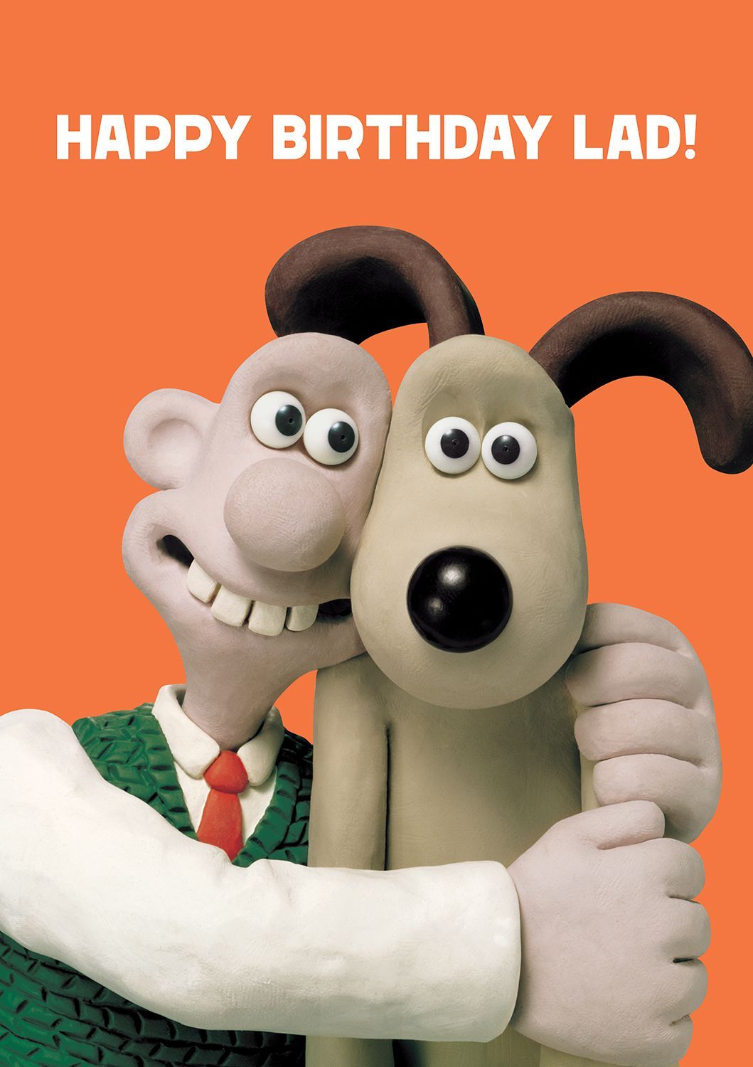 Wallace and Gromit Greetings Card - Happy Birthday Lad!