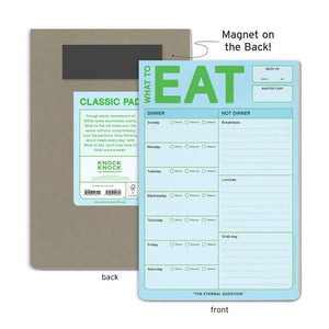 What to Eat Pad with Magnet by Knock Knock