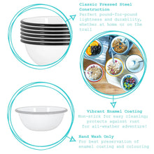 Load image into Gallery viewer, White Enamel Bowl
