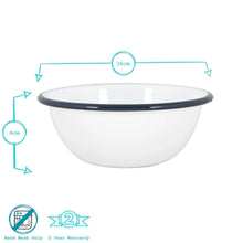 Load image into Gallery viewer, White Enamel Bowl
