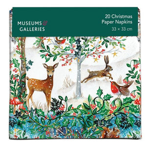 Winter Forest Glade Paper Napkins by Jo Spicer