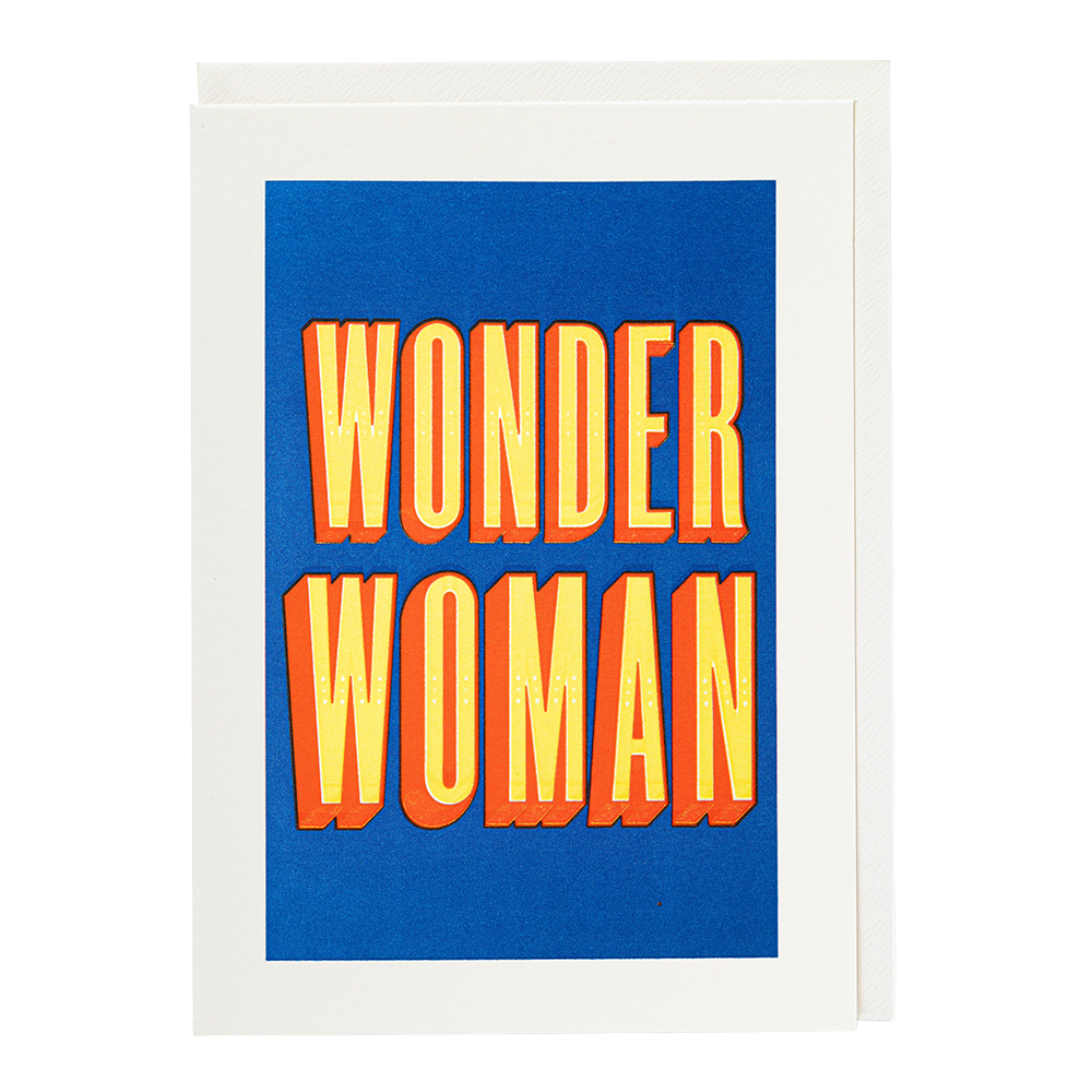 Womder Woman Greetings Card by Archivist