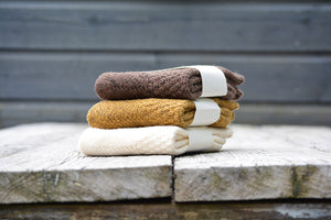 Wool Cotton Boot Socks by Nishiguchi Kutsushita