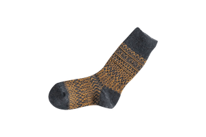 Wool Jacquard Socks by Nishiguchi Kutsushita