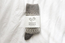 Load image into Gallery viewer, Wool Jacquard Socks by Nishiguchi Kutsushita
