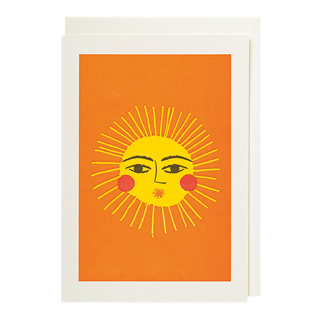 The Sun - Greetings Card by Archivist