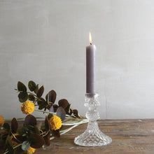 Load image into Gallery viewer, Grand Illusions Glass Candleholder Harlequin Clear
