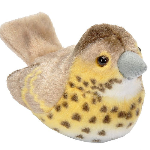 RSPB Plush Bird With Real Bird Call - Song Thrush - Gazebogifts
