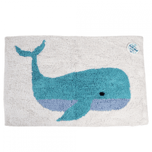 Load image into Gallery viewer, Whale Tufted Cotton Bath Mat
