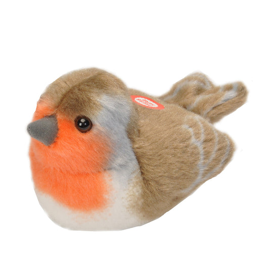 RSPB Plush Bird With Real Bird Call - Robin - Gazebogifts