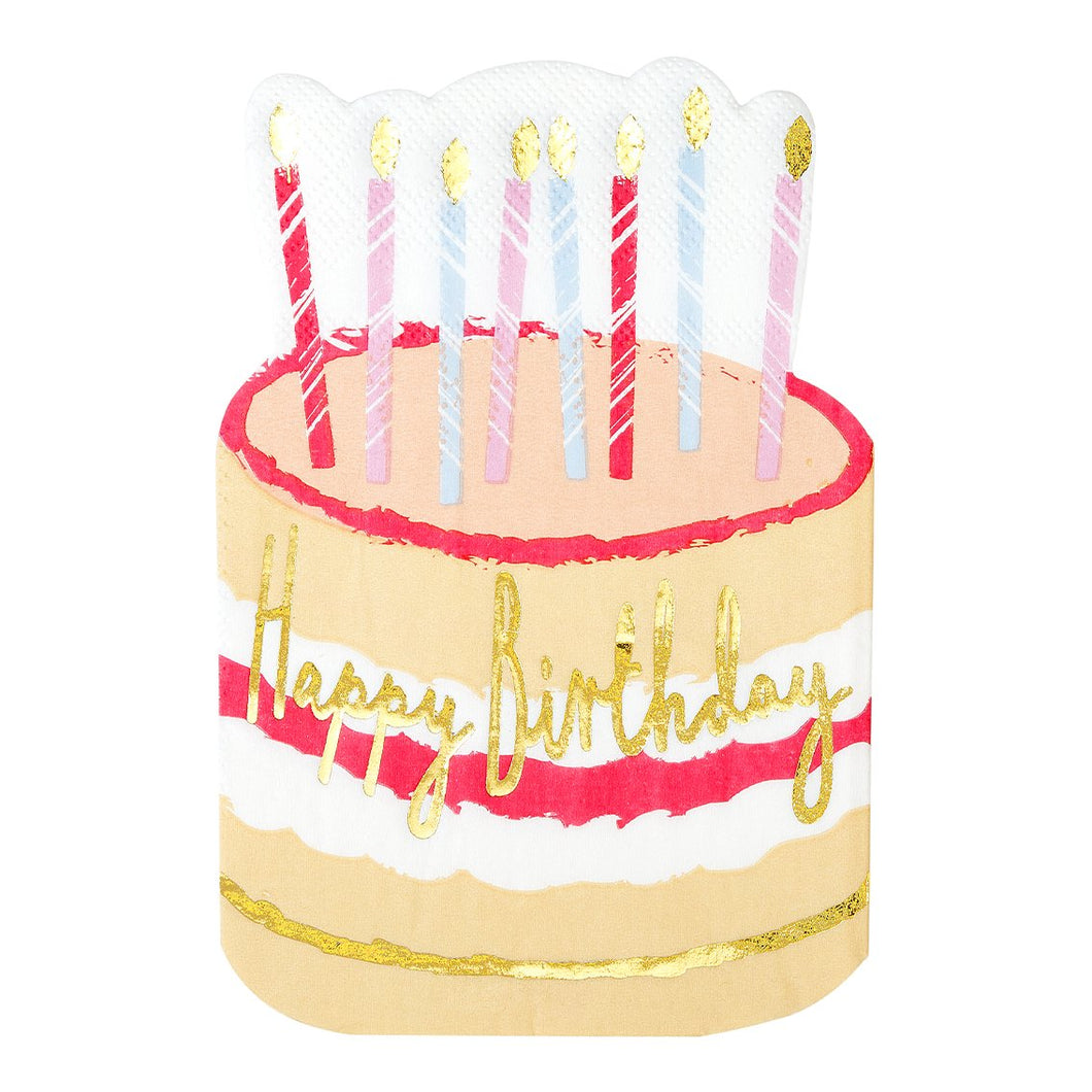 Cake shaped Happy Birthday Candles - Gazebogifts
