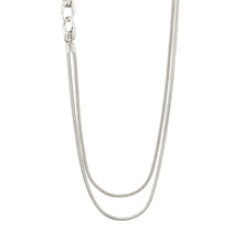 Load image into Gallery viewer, SOLIDARITY Recycled Snake Chain Necklace Silver Plated by Pilgrim
