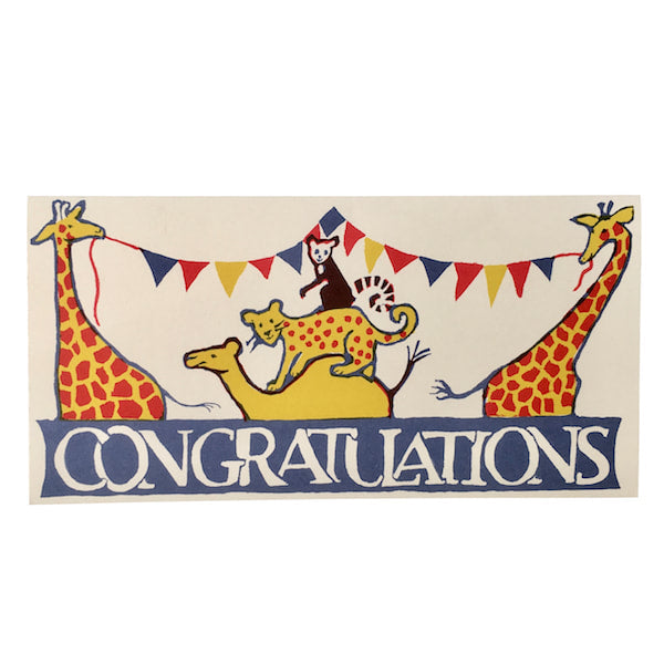 Long Card, Circus Congratulations by Cambridge Imprint