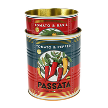 Load image into Gallery viewer, Set of 2 Passata Storage Tins
