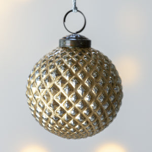 Textured Round Decoration, Small, Gold by Grand Illusions