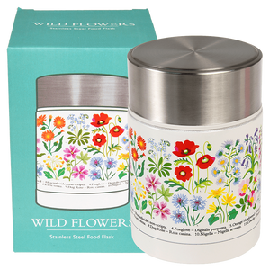 wild Flowers Stainless Steel Food Flask