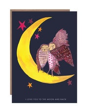 I Love You To The Moon & Back Card by Hutch Cassidy