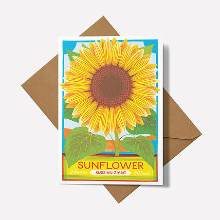 Printer-Johnson-card-sunflower