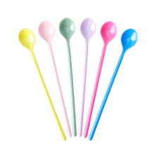 Load image into Gallery viewer, Melamine Latte Spoon, Set of Six - Flower Me Happy
