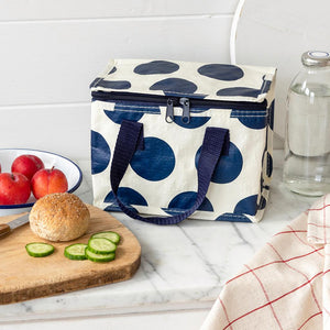 Navy On White Spotlight Lunch Bag by Rex London