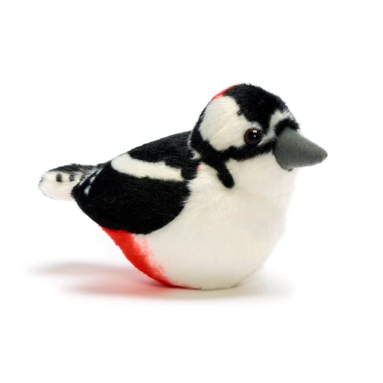 RSPB Plush Bird With Real Bird Call  - Great Spotted Woodpecker