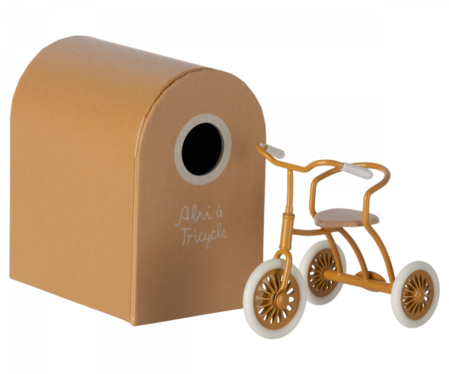 Maileg Mouse Tricycle - Ocher