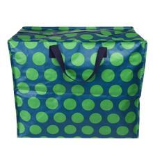 Load image into Gallery viewer, Green on Blue Spotlight Jumbo Bag
