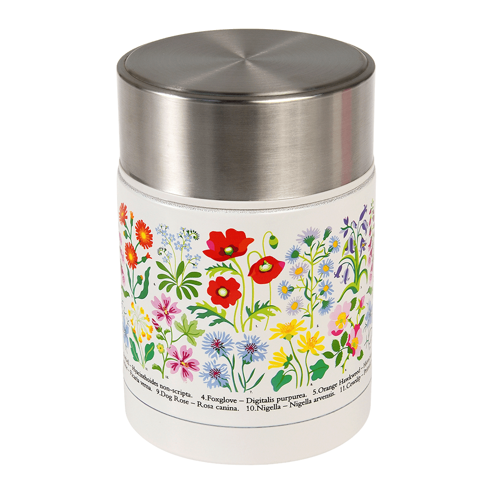 wild Flowers Stainless Steel Food Flask