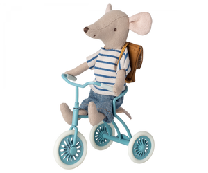 Maileg Mouse Tricycle - Petrol