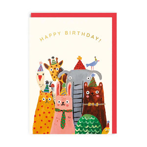 Animals Happy Birthday Card