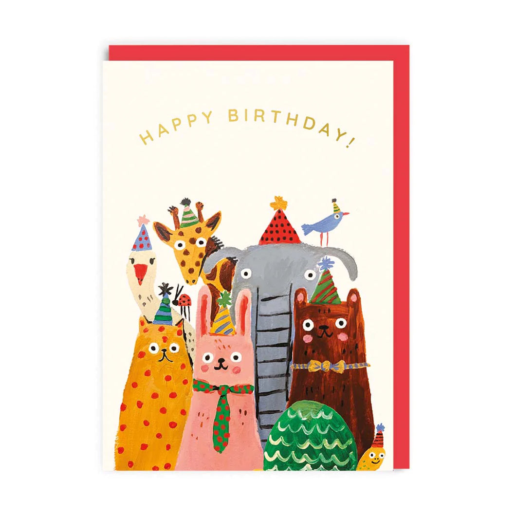 Animals Happy Birthday Card