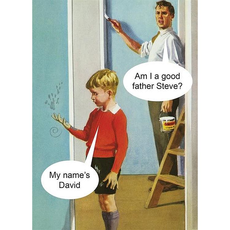 Am I Good Father? Card by Kiss Me Kwik - Gazebogifts