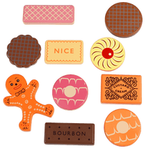 Load image into Gallery viewer, Traditional Wooden Tea Party Biscuits
