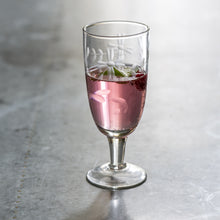 Load image into Gallery viewer, Champagne Glass Vintage Flowers By Grand Illusions
