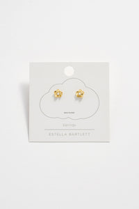 Estella Bartlett Gold Buttercup Ear Studs With Pearl